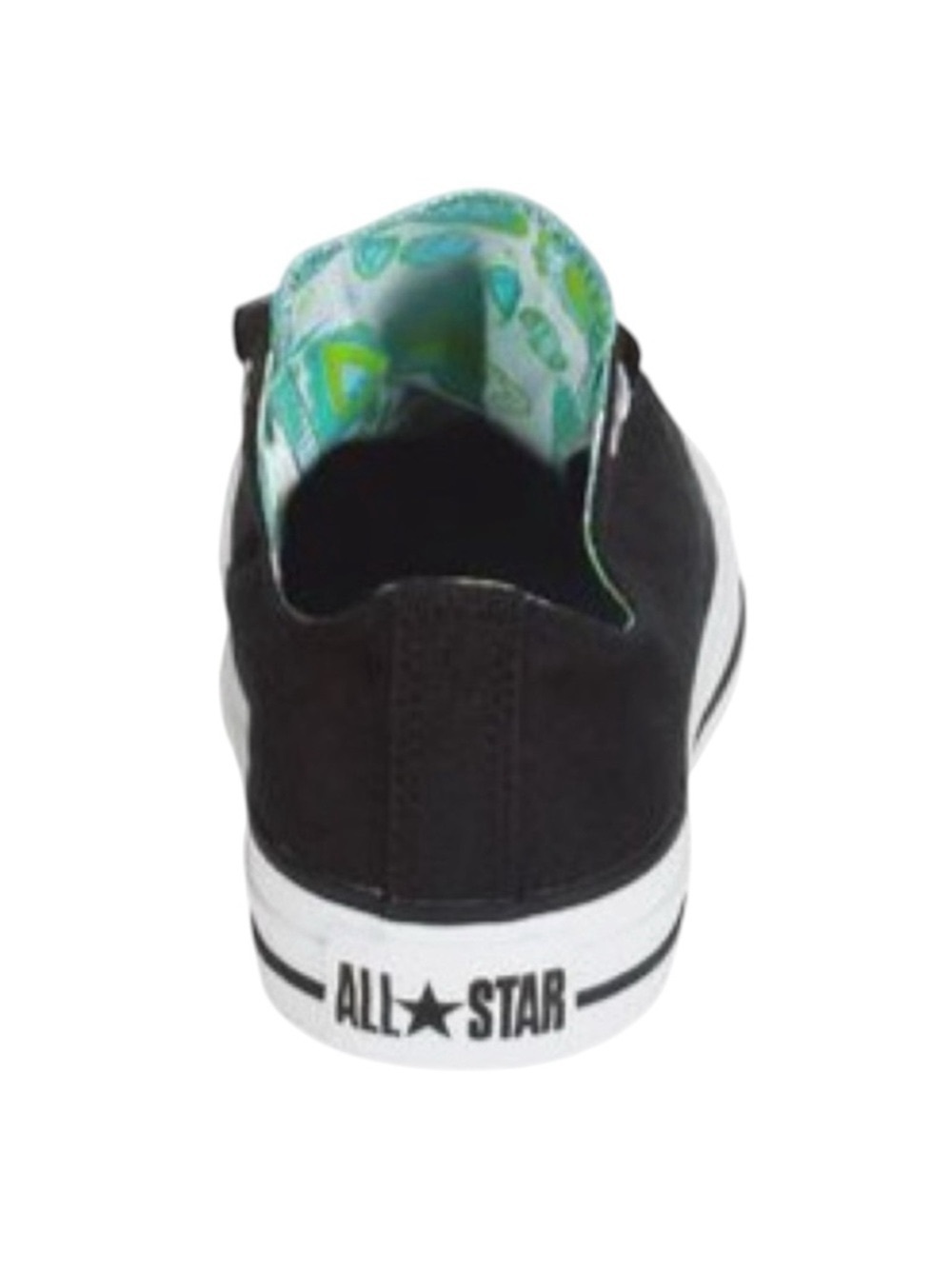Converse ™️✪ Chuck Ox Double Tongue Sneakers ✪ Paisley Print Lining ✪ Black Teal - Picture 13 of 16